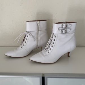 Jeffrey Campbell white booties